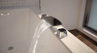 View the Water Rainbow Flow Bathtub Filler in action in our Miami showroom.